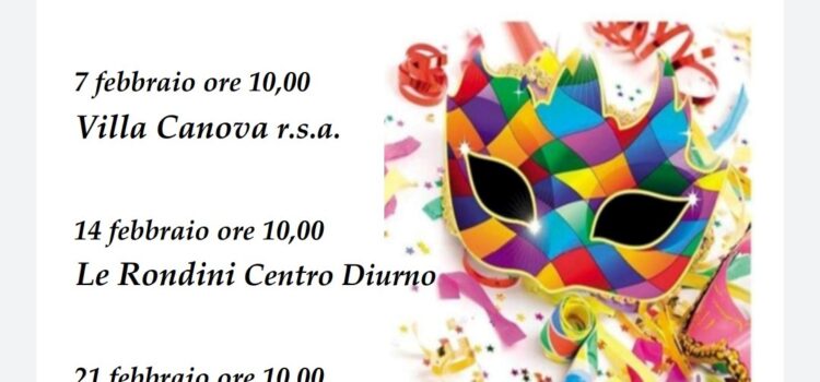Carnevale…ogni scherzo vale !  Animazioni nelle RSA del quartiere 4